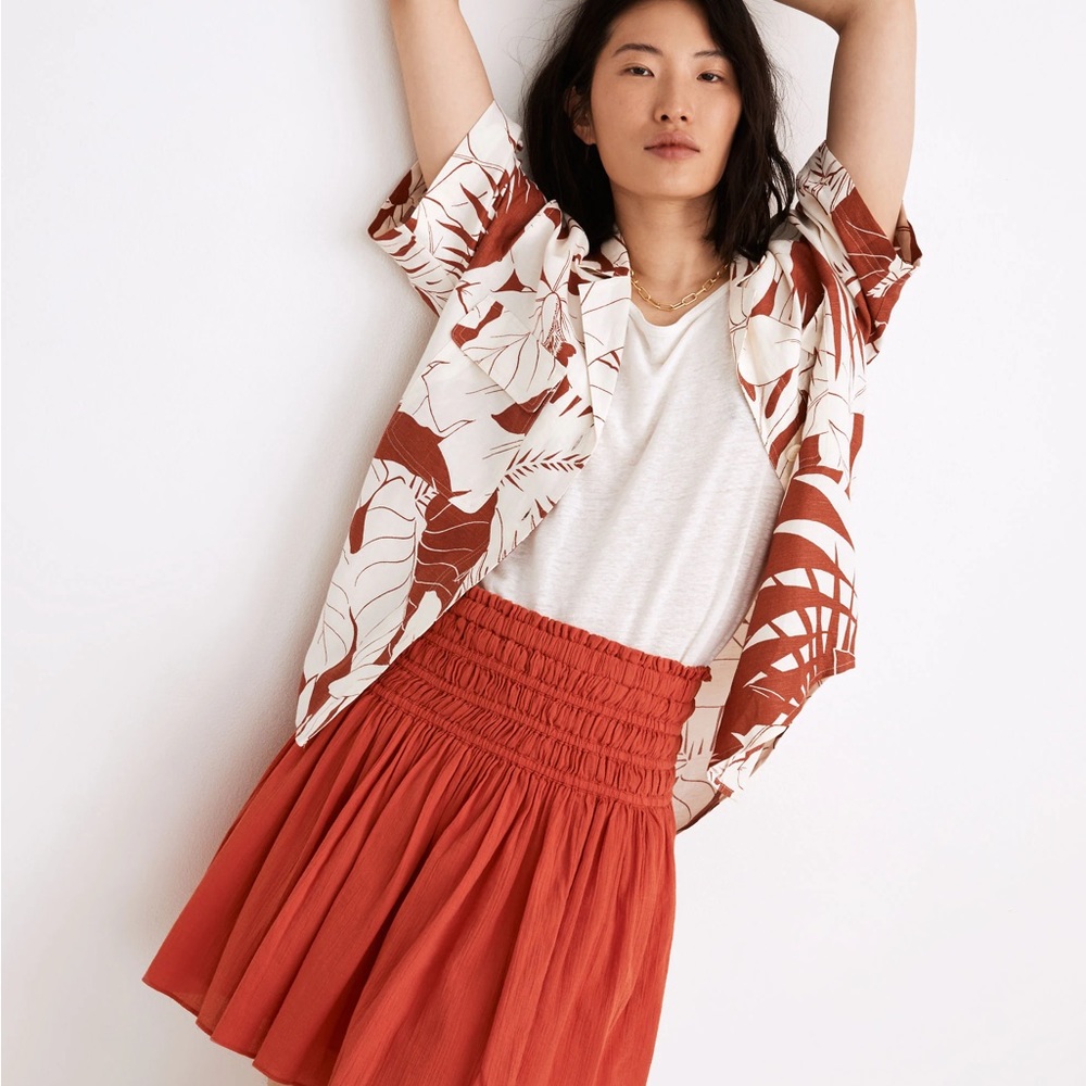 MADEWELL smocked skirt